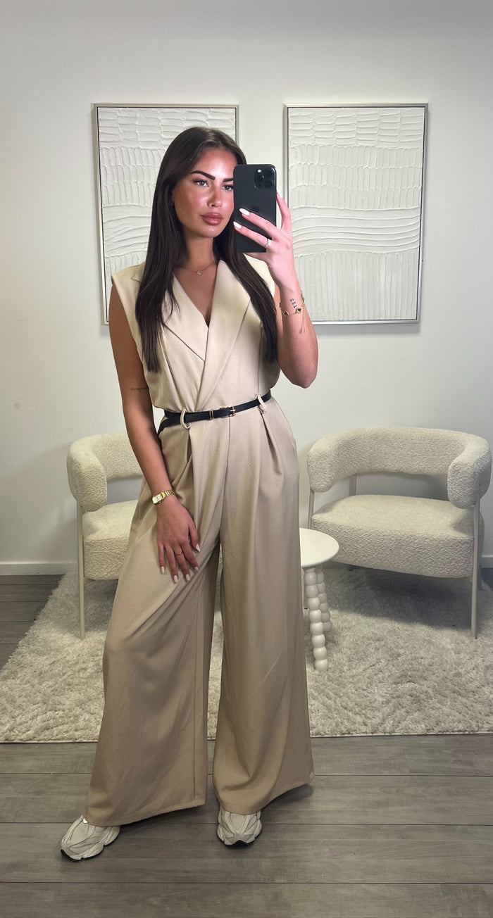 Cato Jumpsuit - Beige