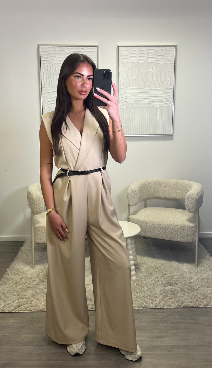Cato Jumpsuit - Beige