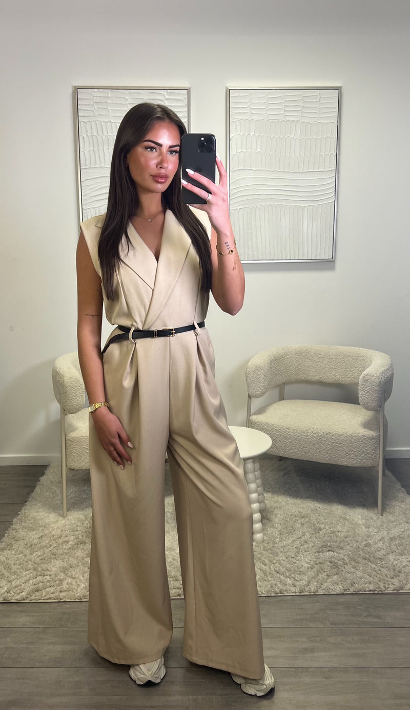 Cato Jumpsuit - Beige