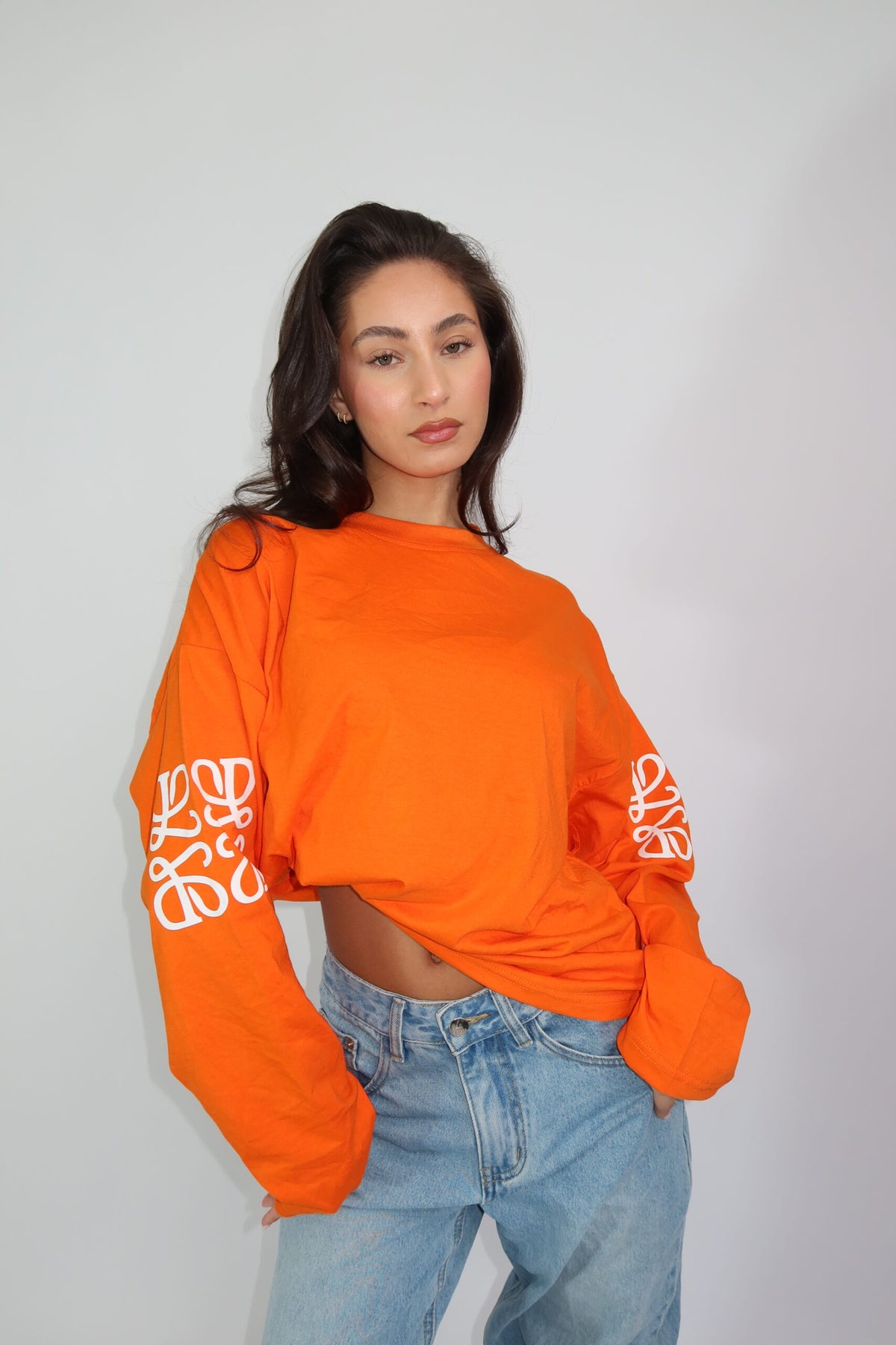 The Monogram Longsleeve - Oranje