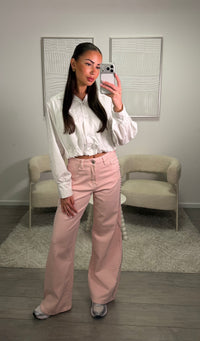 Maria High Waist Jeans - Roze