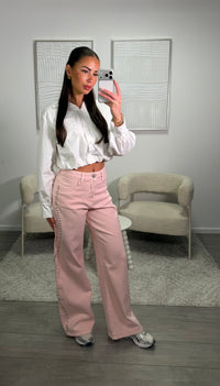 Maria High Waist Jeans - Roze