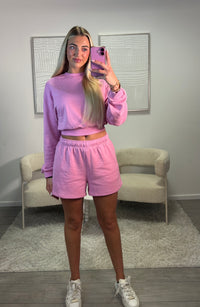 Peggy Cropped Sweater - Bubblegum