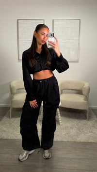 Mira Parachute Broek - Zwart