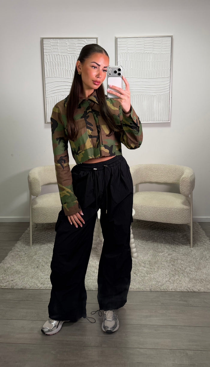 Cropped Blouse - Army