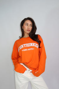 Overthinker Longsleeve - Oranje