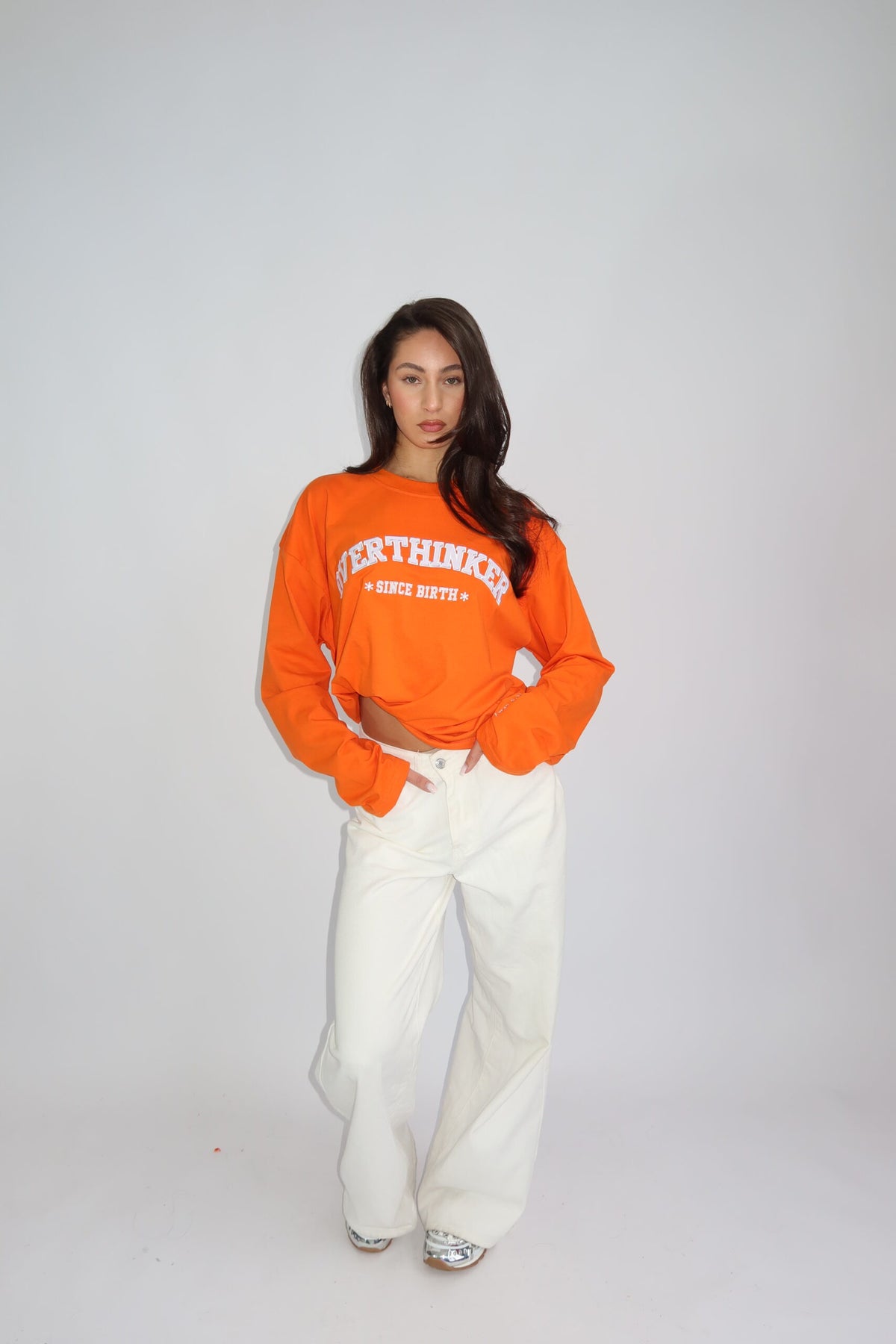 Overthinker Longsleeve - Oranje