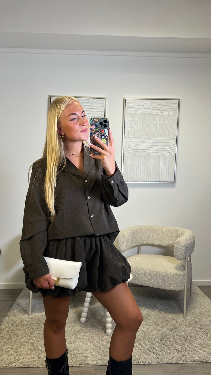 Romy Blouse - Dark Grey