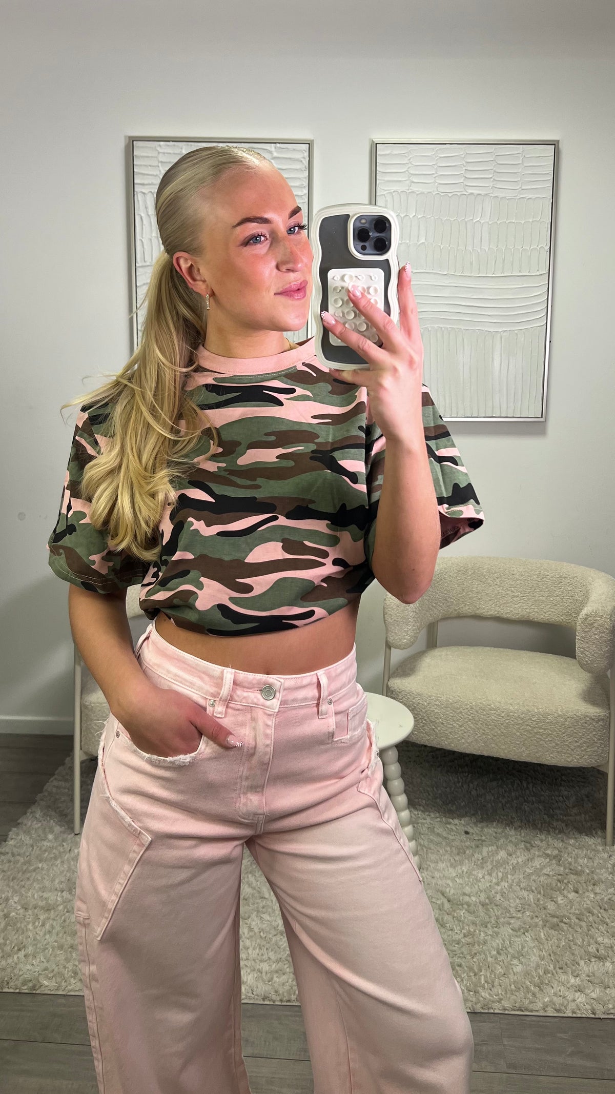 Army Shirt - Roze
