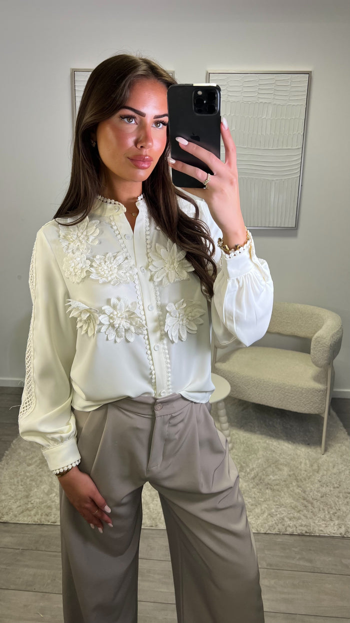 Rose Blouse - Creme