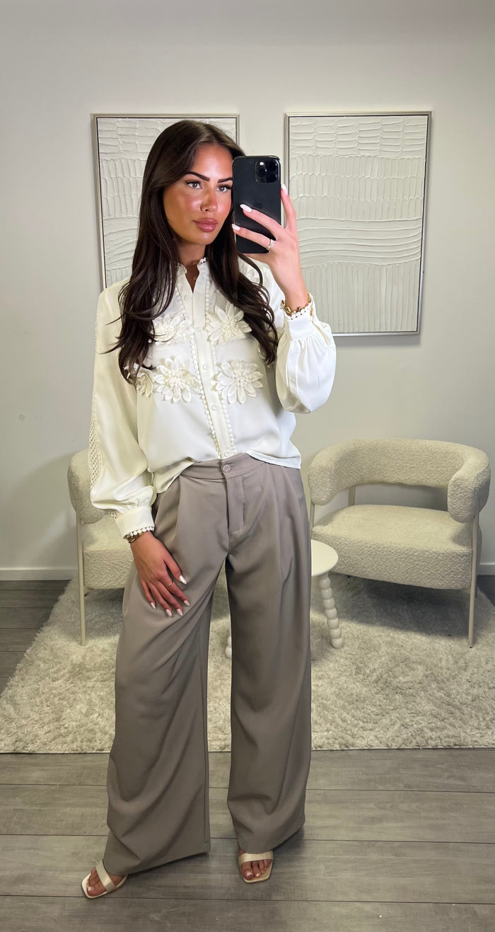 Rose Blouse - Creme