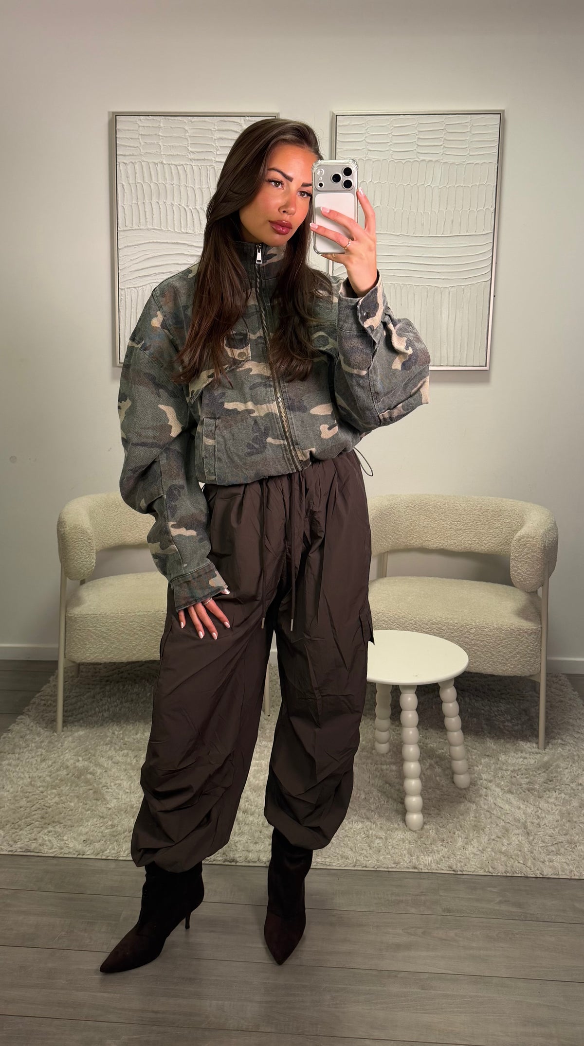 Mira Parachute Broek - Bruin