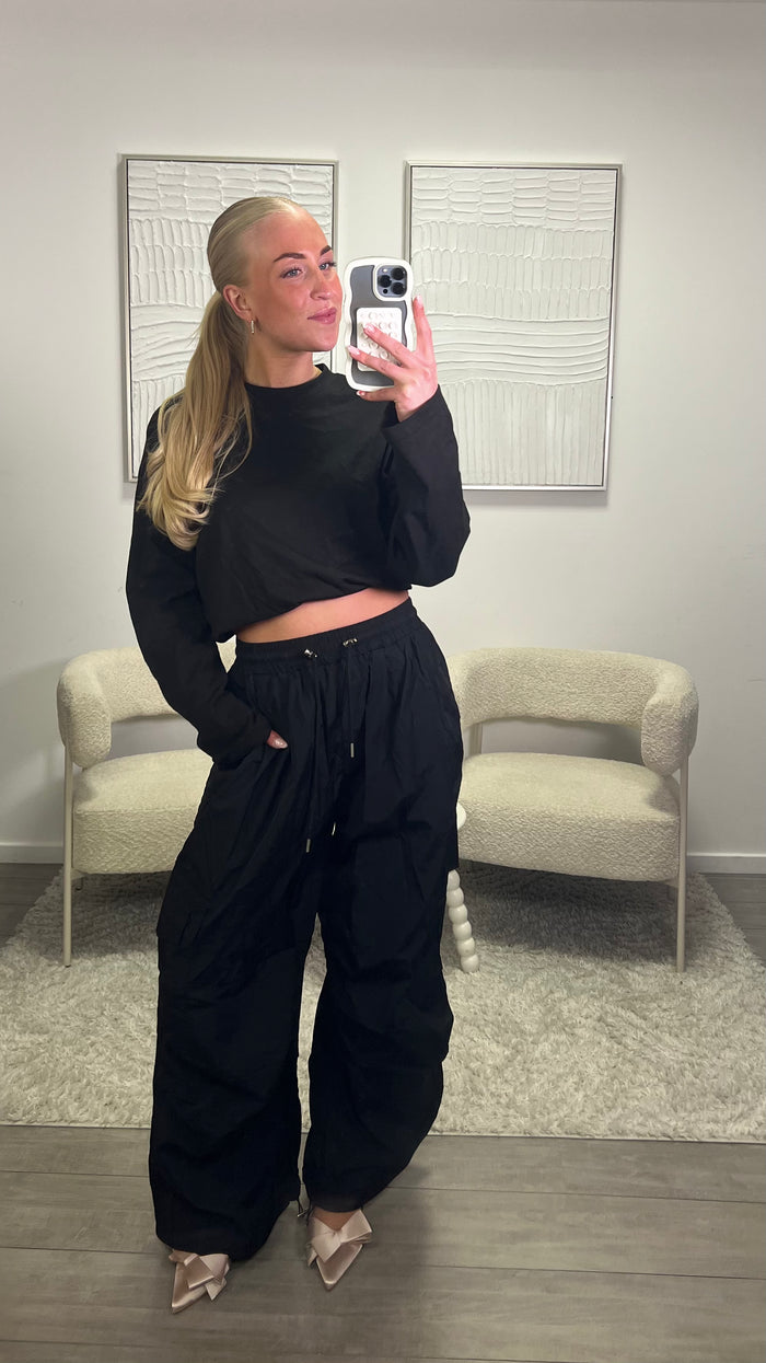 Mira Parachute Broek - Zwart