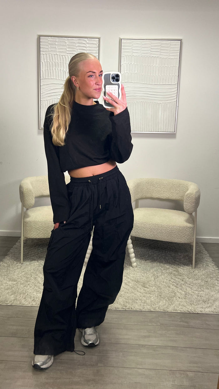 Mira Parachute Broek - Zwart