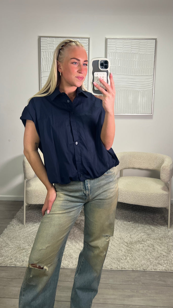 Livy Blouse - Donker Blauw