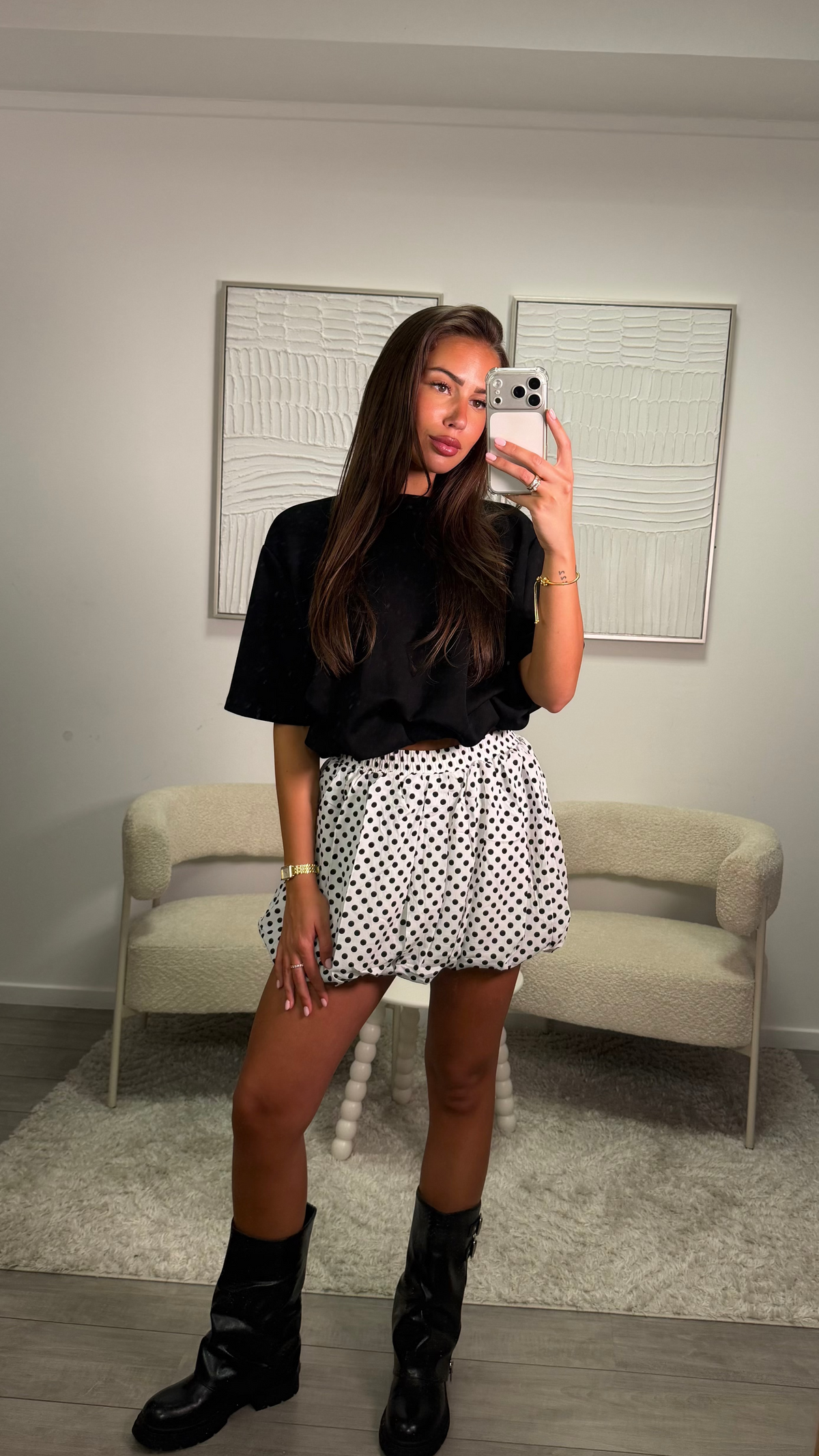 Lunay Ballon Skort - Wit