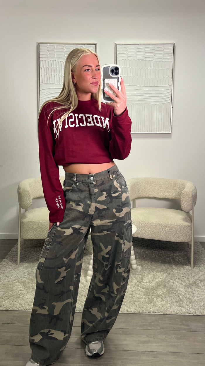 Indecisive Longsleeve - Bordeaux