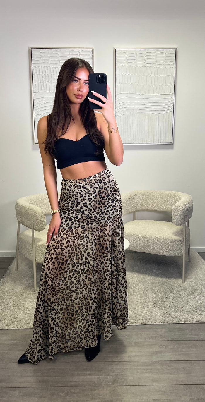 Inaya Skirt - Panter Print