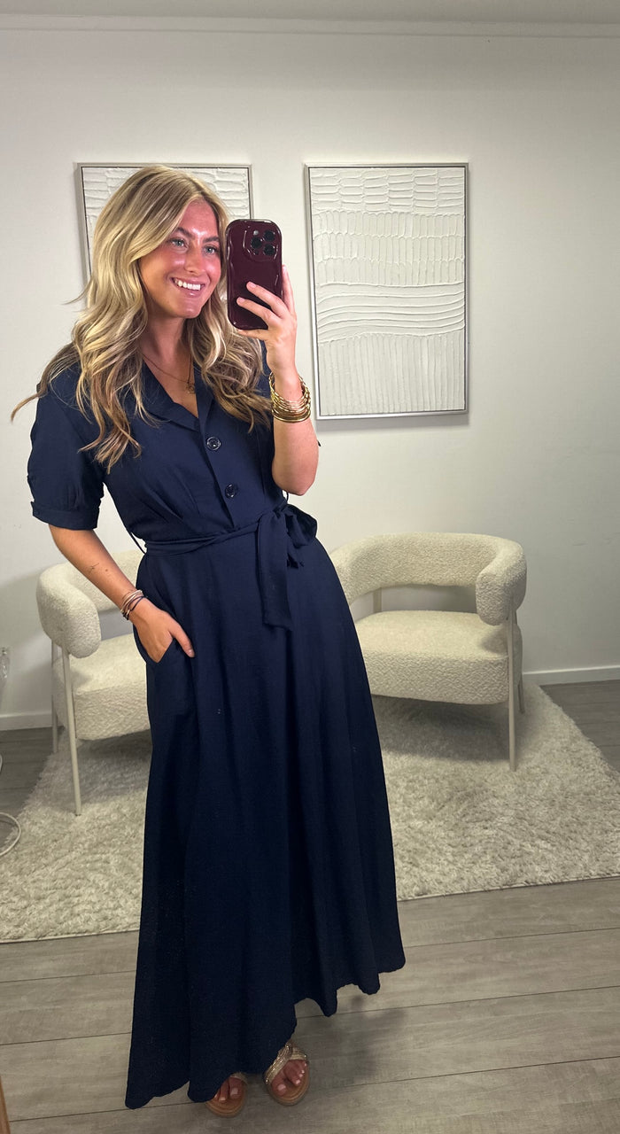 Maria Dress - Dark Blue