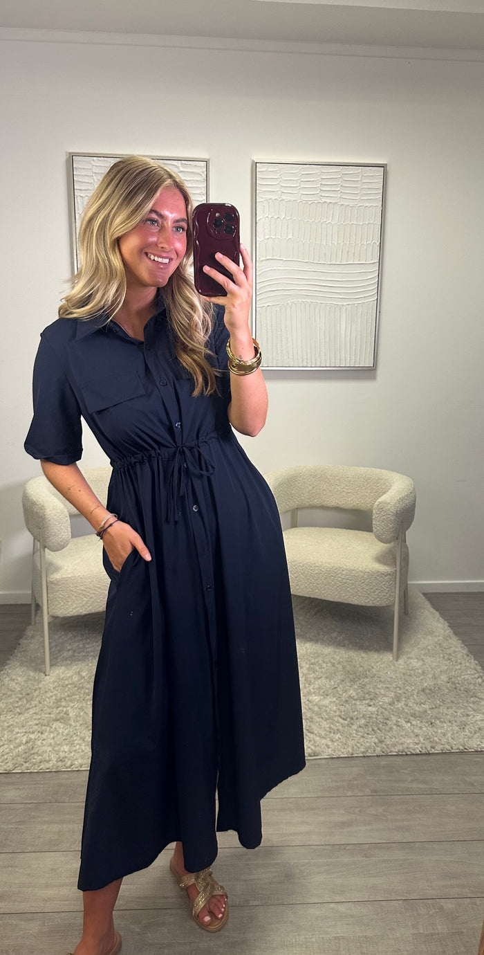 Anne Dress - Dark Blue