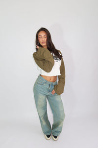 Fenna Longsleeve - Groen  Cropped