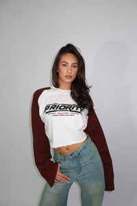 Fenna Longsleeve - Zwart Cropped