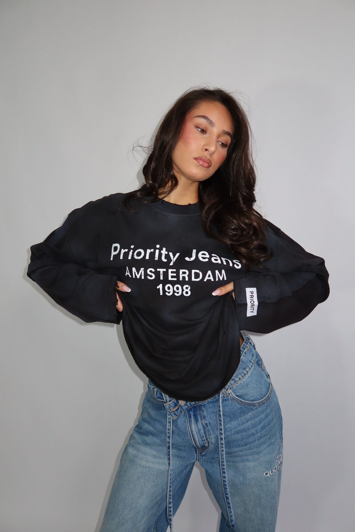 Fien Longsleeve - Zwart