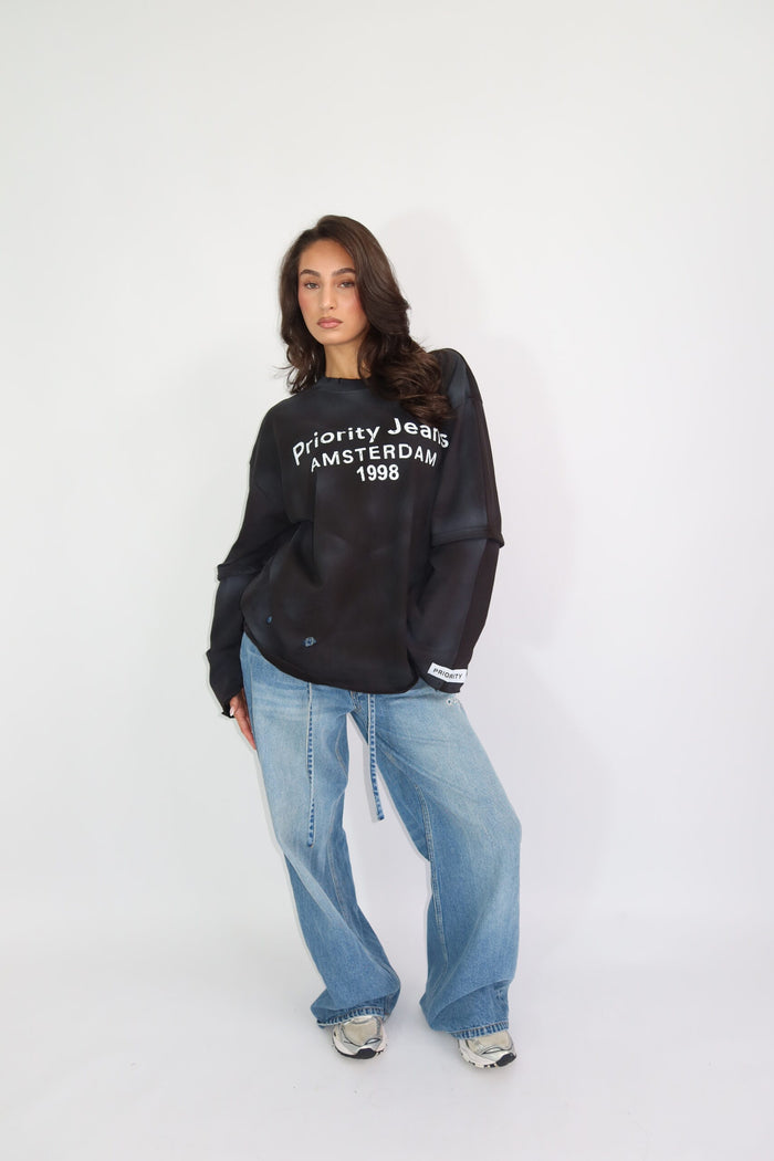 Fien Longsleeve - Zwart