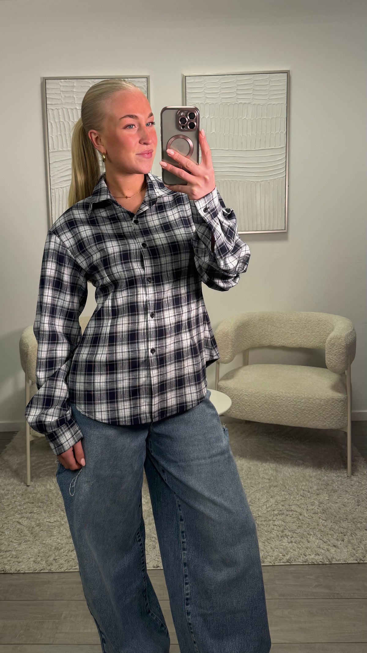 Emma Blouse - Checkered