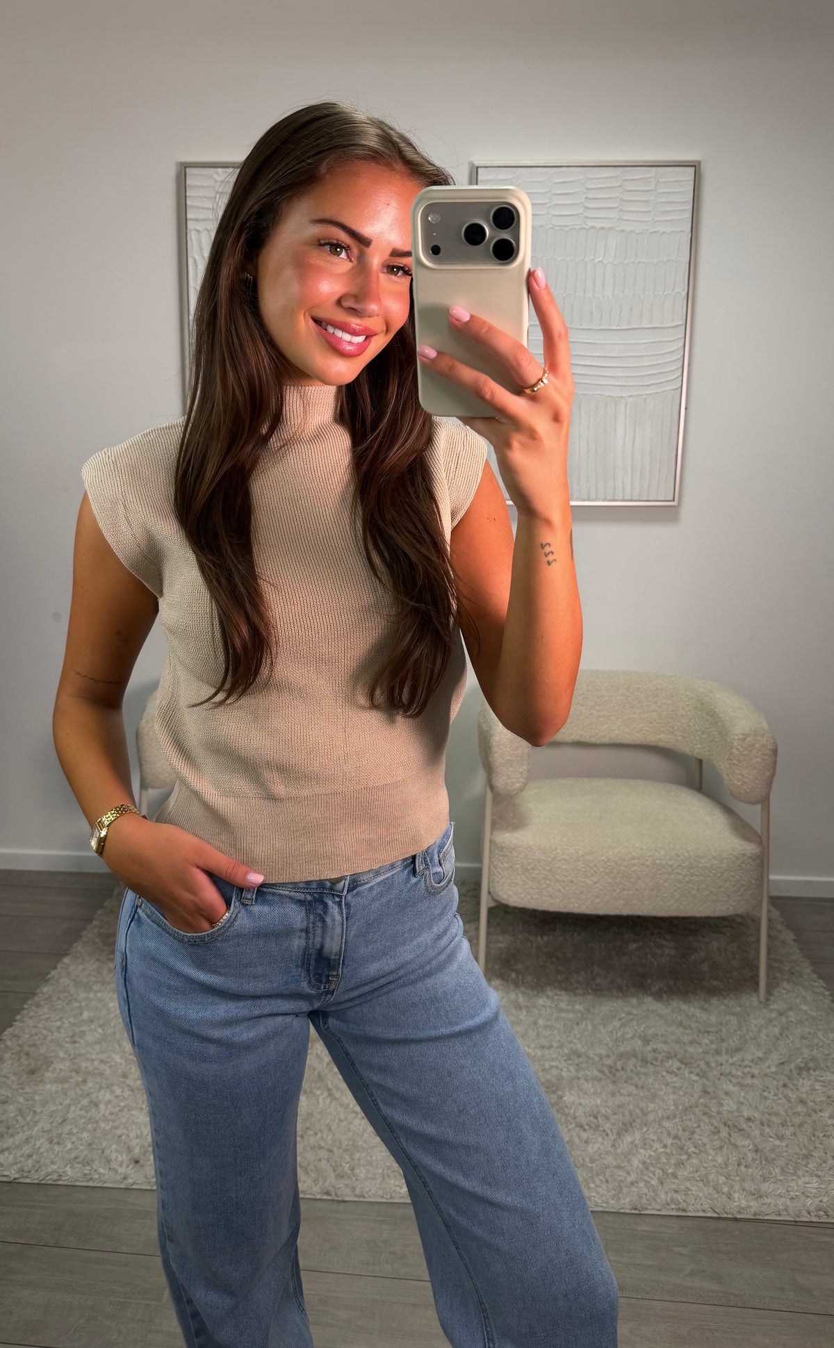 Fay Top - Beige