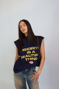 Ziya Top - Donker Blauw