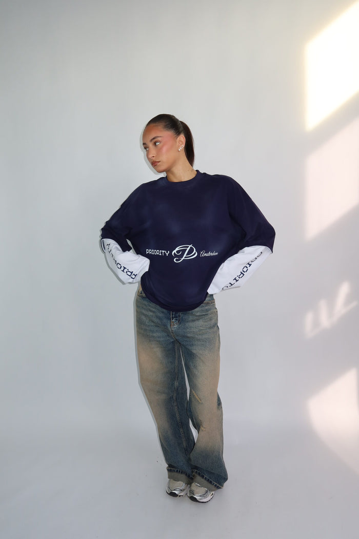 Zavaya Longsleeve - Donker Blauw