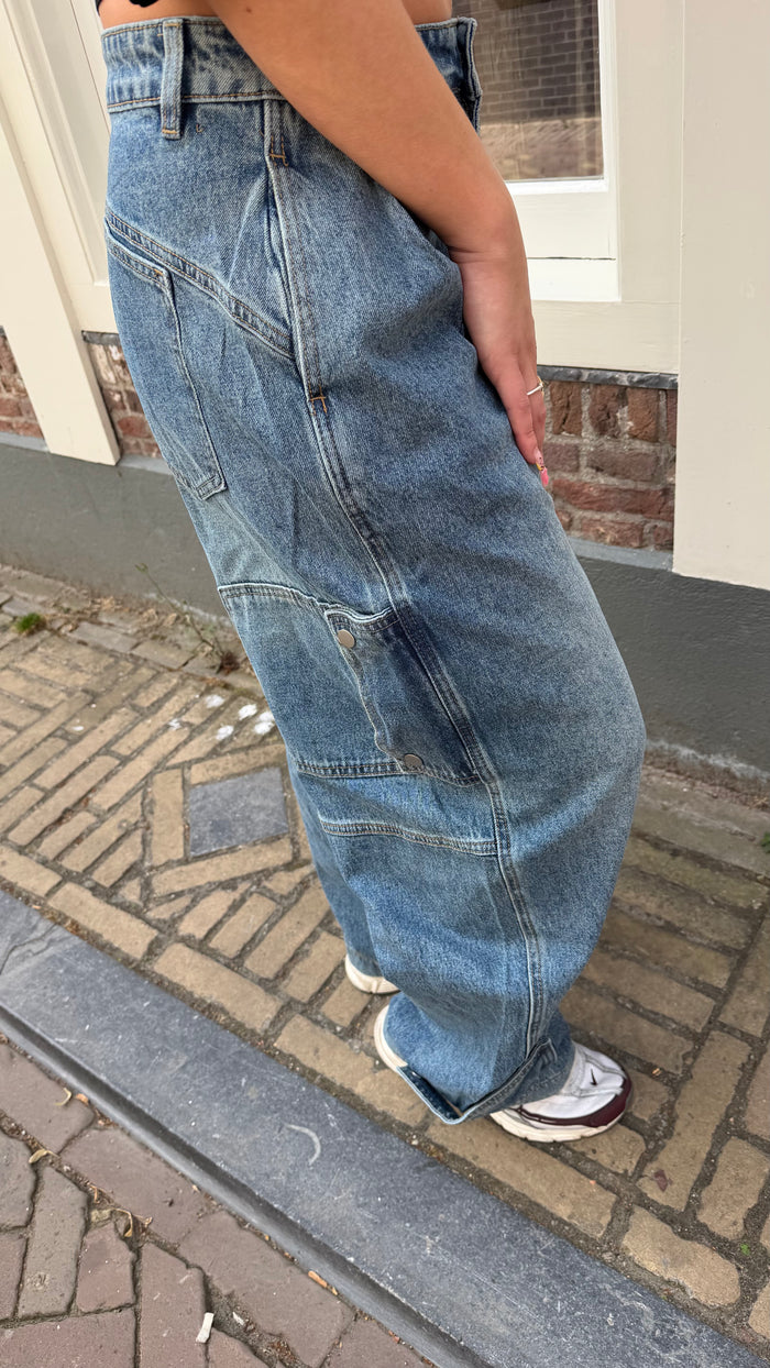 Zazi Low Waist Jeans - Donker Blauw