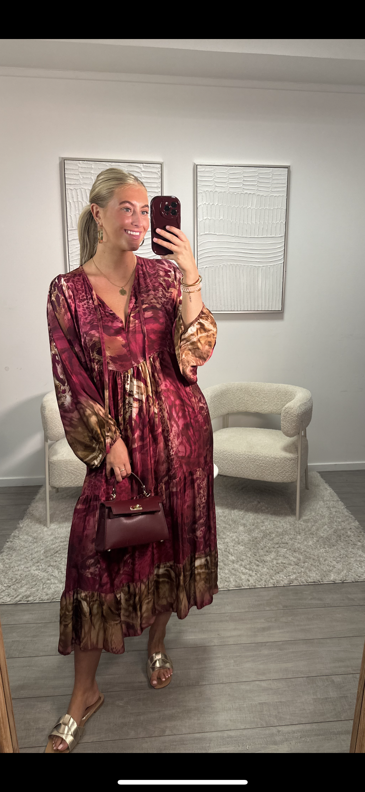 Sara Dress - Red