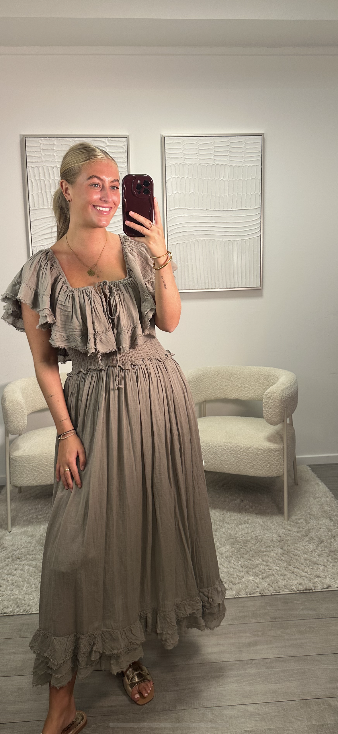 Liv Dress - Taupe