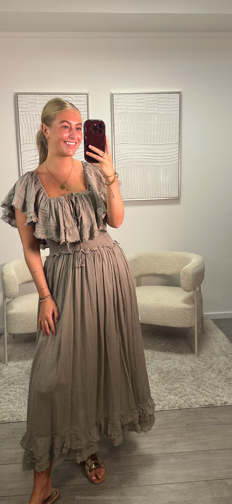 Liv Dress - Taupe