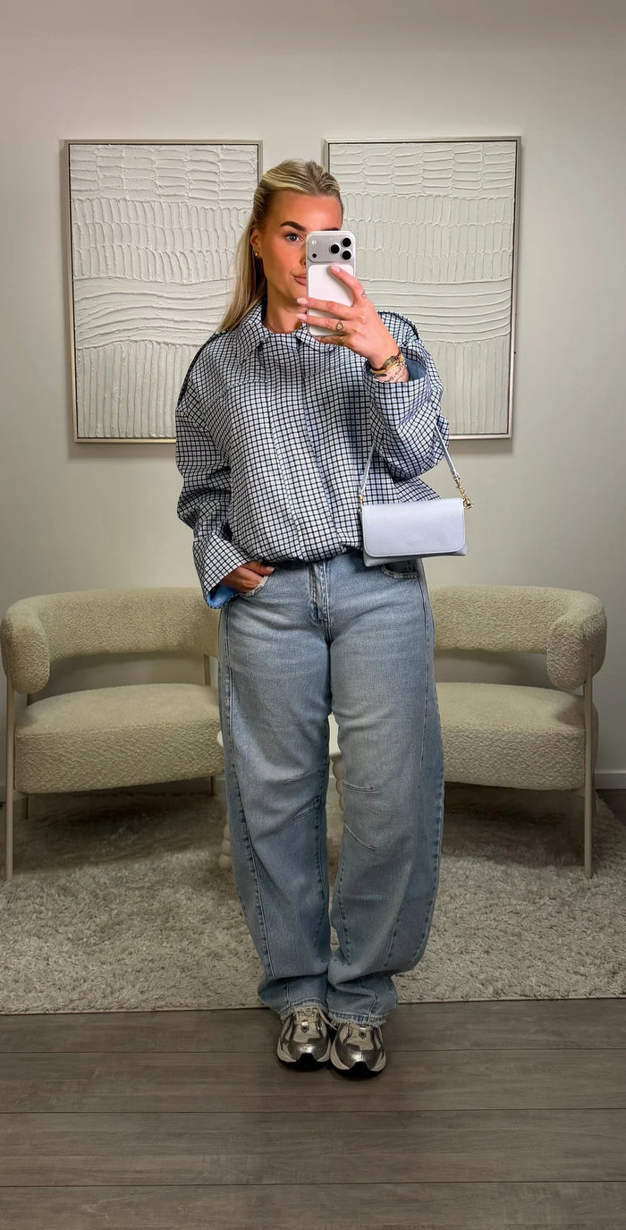 Nora Low Waist Jeans - Blauw