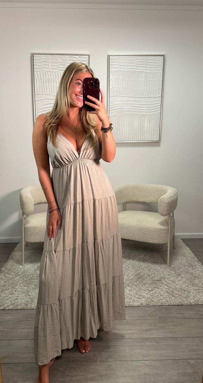 May Dress - Taupe