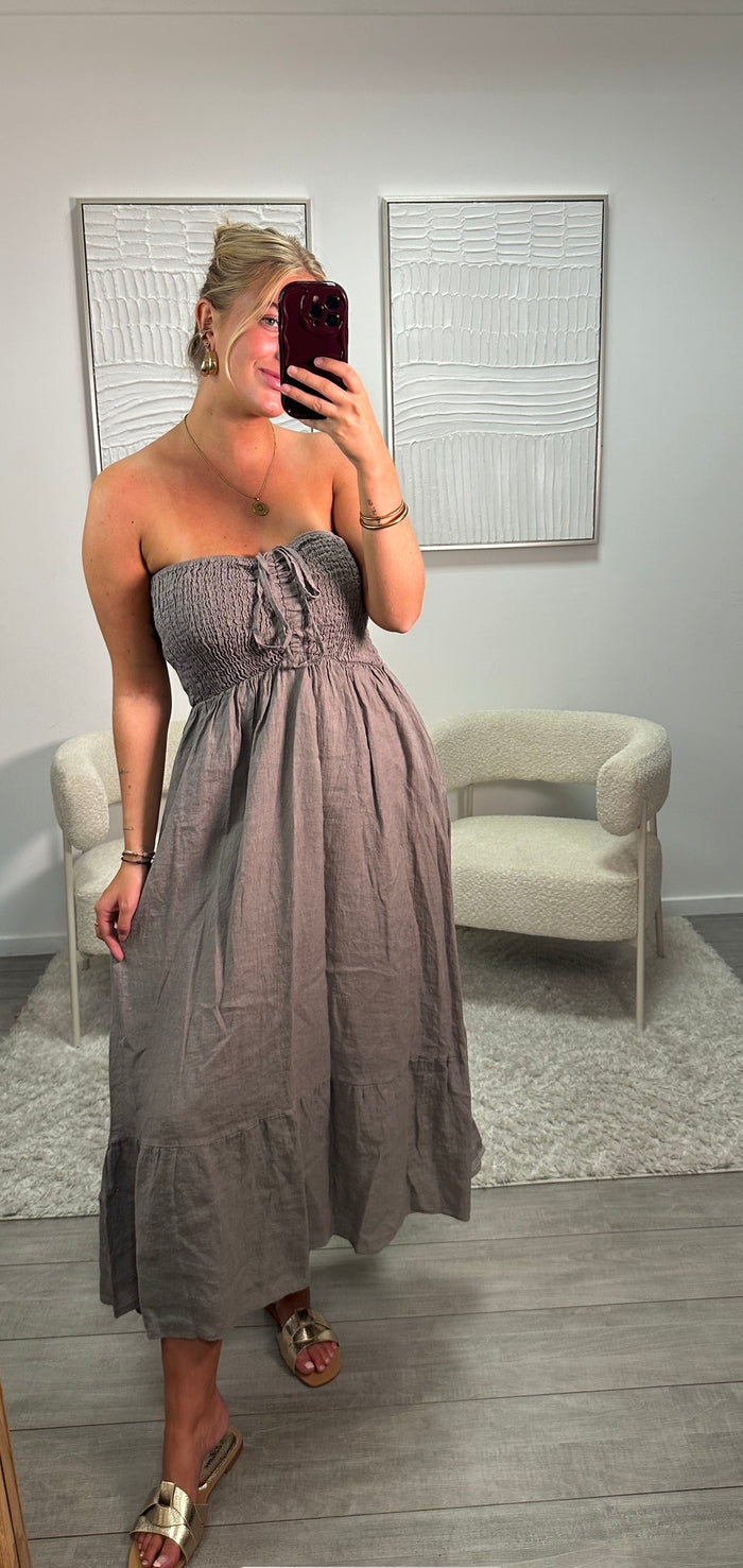 Lynn Dress - Taupe