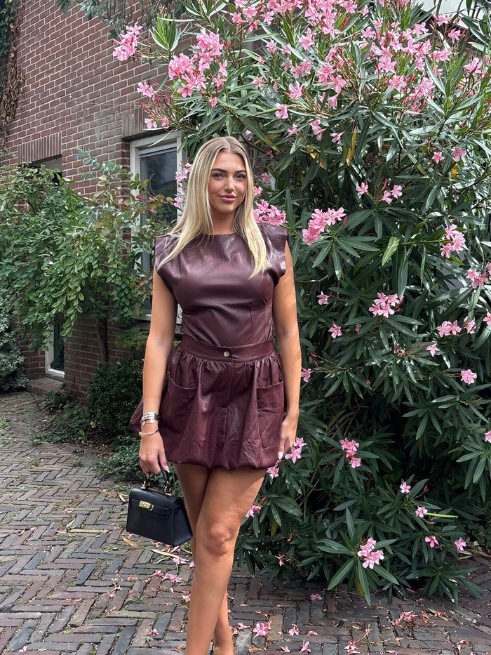 Neviah Top - Burgundy