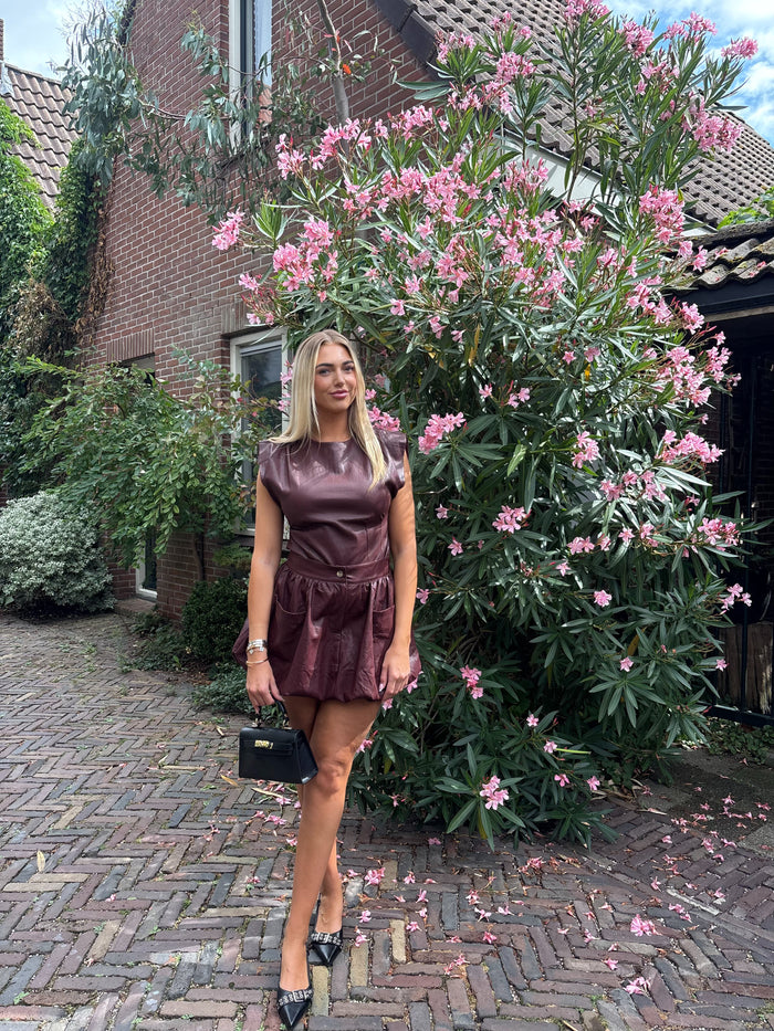 Neviah Skort - Burgundy
