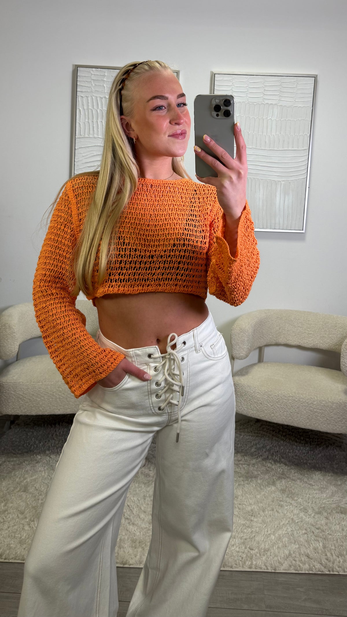 Sophia Top - Oranje