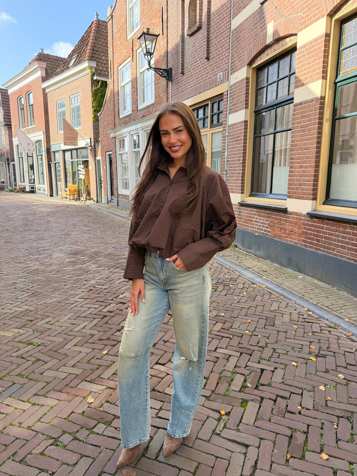 Joy Blouse - Bruin