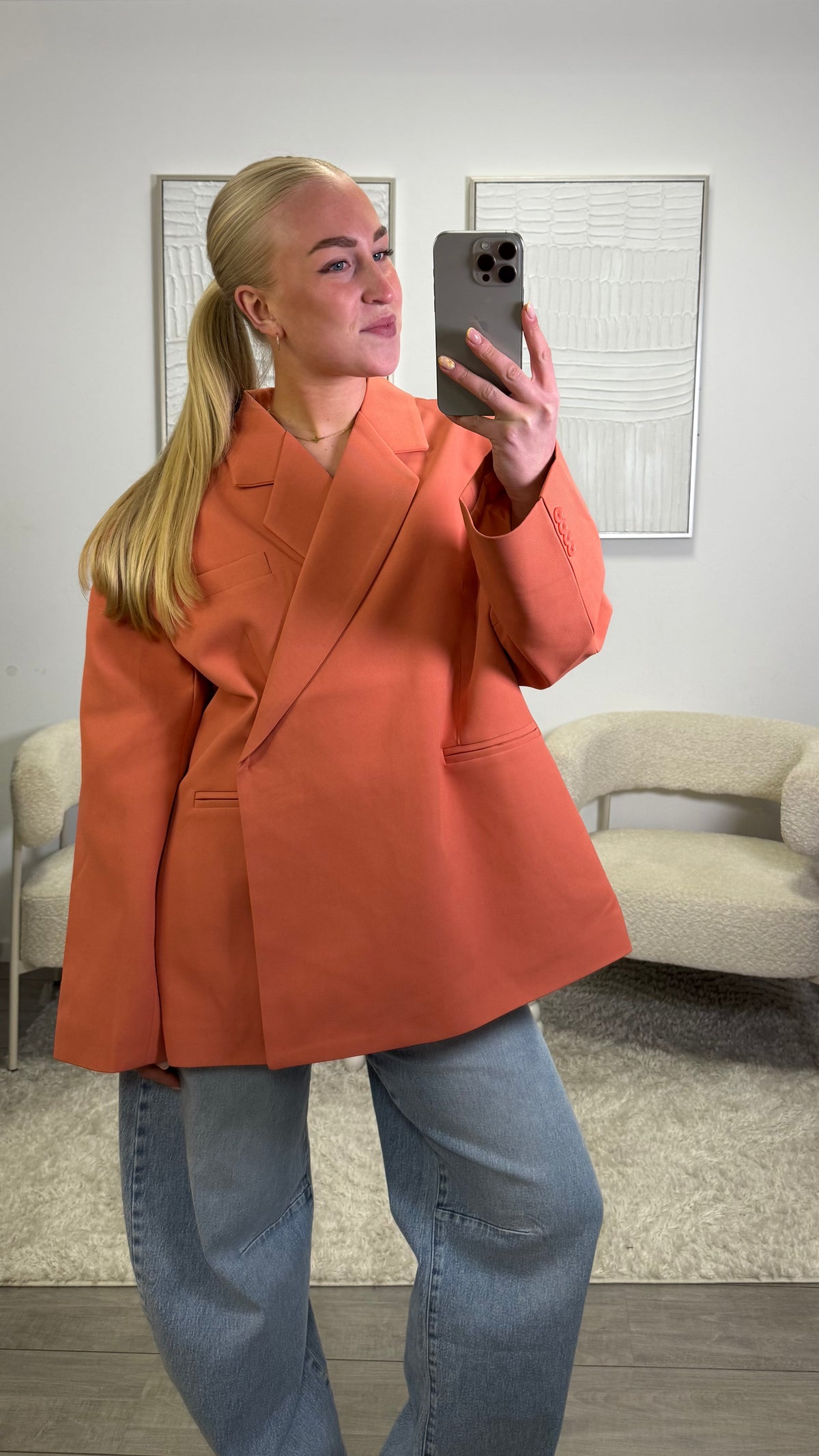Axelle Blazer - Oranje