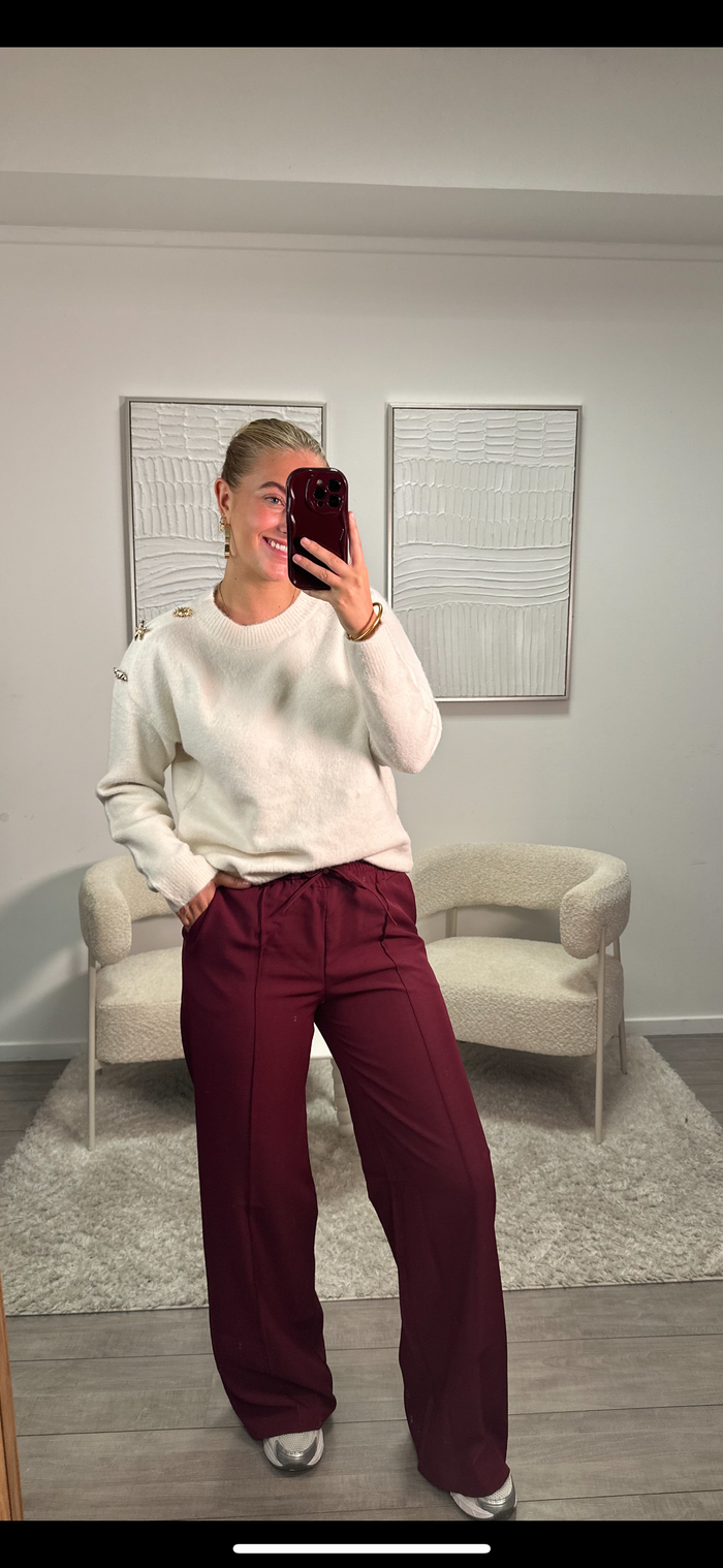 Jasmijn Pants - Bordeaux