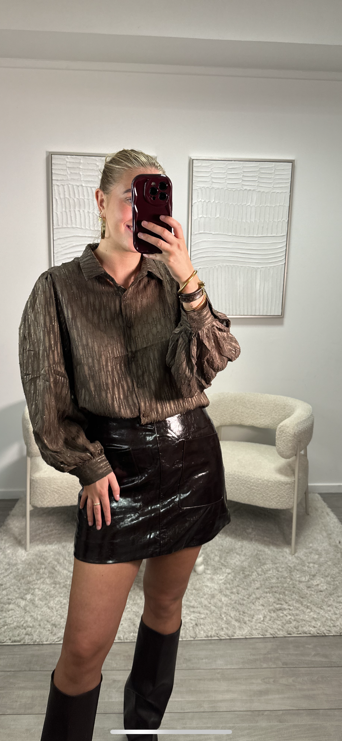Cece Blouse - Brown