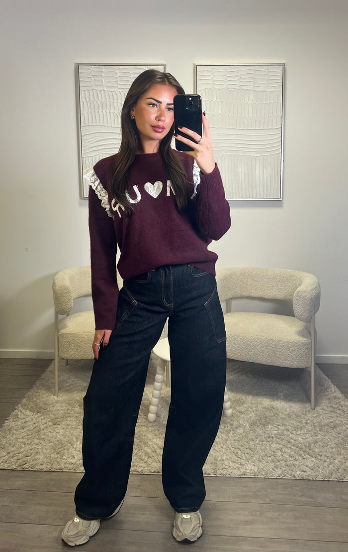 Amour Sweater - Bordeaux