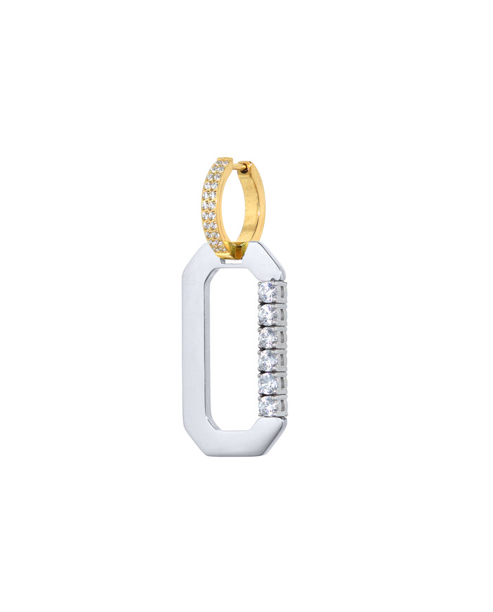 Loulou Oorbel Zilver Goud
