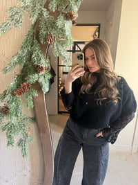 Manon's Black Sweater - Black