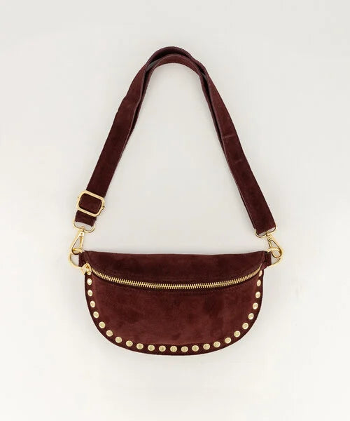 Debby Suede Bag - Bordeaux